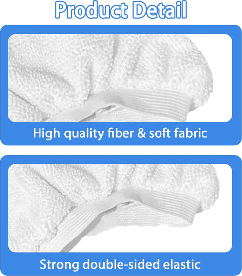 Set, 4 Pack 4 STM-500, STM-700 Reusable Steam Mop Pads Steam Mop Pads & Universal Microfiber Cloths, Compatible