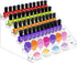 Nail Polish Organizer, 6 Layers Acrylic Display Rack for 72 Bottles, Essential Oil Holder and Cosmetic Storage