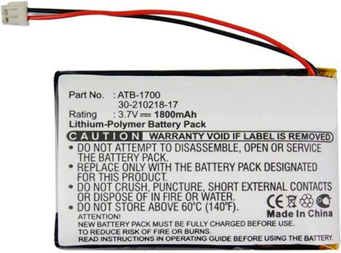 ATB-1700 Battery Replacement for RTI T3V, T3-V, T3-V+ Universal Remote Controllers