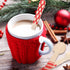 Uiifan 120 Pcs Christmas Disposable Wooden Spoons, 5.5 Inches Striped Candy Cane Patterns for Tasting