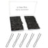 YINGFENG 330 Count U Shaped Hair Pins: 2.4 inch Black Bun Pins for Women and Girls with Storage Box, Hair Accessories