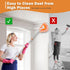Wall Cleaner Mop Novellaire Baseboard Cleaner Tool with Extendable Handle, 2 Reusable Cleaning Pads