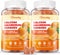 Calcium Magnesium Zinc Gummies with Vitamin D3 & K2, High Absorption Magnesium Glycinate 400mg