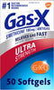 Gas-X Ultra Strength Gas Relief Softgels with Simethicone 180 mg for Bloating Relief, 50 Count