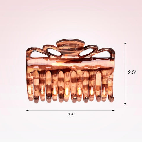 Scunci by Conair Claw Clips for Thick Hair, Tortoise, 1 Count, Hair Accessories for Women