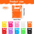 Xaajooio 500 6x8 Inch Pcs Multicolor Plastic Goodie Bags with Handles Bulk Party Favor Gift Bags for Birthday Christmas