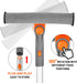 eazer Window Cleaning Squeegee Kit, 2-in-1 Rotatable Squeegee with Extension Pole for Shower/Windshield Cleaning