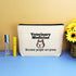 Veterinarian Appreciation Gifts | Vet Tech Cosmetic Bag with Funny Sarcasm for Veterinary Medicine