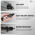 ToiletTree Products Men's Grooming Trimmer - Stainless Steel Nose & Ear Hair Trimmer with LED Light - Heavy-Duty Casing