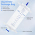 5 Pack 33.8oz/1000ml Leg Bag Urinary Drainage Bag with Cloth Straps, Catheter Leg Bags with Anti Reflux Valve for Men