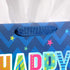 SUNCOLOR 13" Large Happy Birthday Gift Bag with Card and Tissue Paper (Blue Happy Birthday)
