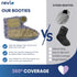 REVIX Microwavable Booties and Feet Warmers for Women & Men, Microwave Heated Foot Warmer with Flaxseed Moist Heat