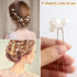 Wedding Pearl Hair Pins, 12PCS U Shaped Hair Accessories for Bridal Women, Gold