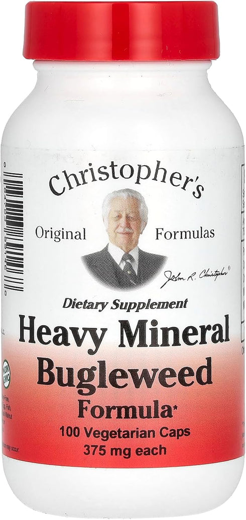 Dr. Christopher's Formulas Heavy Mineral Bugleweed Formula - 400 mg - 100 Capsules