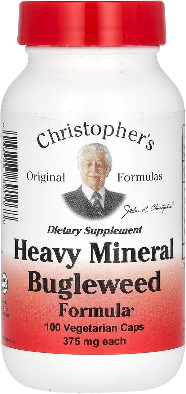 Dr. Christopher's Formulas Heavy Mineral Bugleweed Formula - 400 mg - 100 Capsules