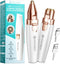 Rechargeable 2 in 1 Eyebrow and Facial Hair Remover for Women with Built-in LED Light for Painless Hair Removal