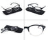 Black Reading Glasses for Women, Cute Small Round Readers +2.25 for Petite Faces, Lightweight Cheaters with Comfortable