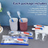 Disposable Travel Toothbrush and Toothpaste Set, 15 Count - Travel Kit with Plastic Zip Bag