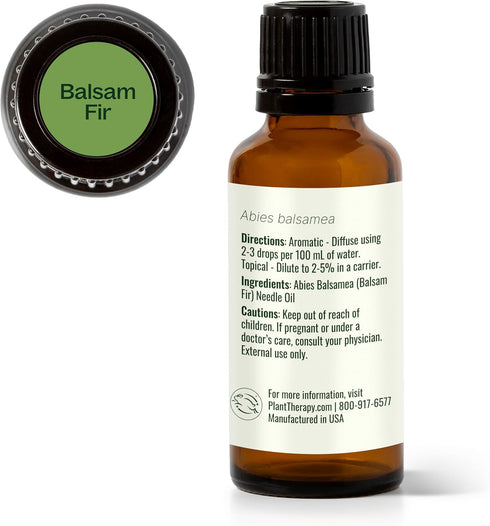 Plant Therapy Balsam Fir Essential Oil – 30 mL (1 oz) 100% Pure, Undiluted, Therapeutic Grade