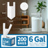 Pets,6 200 Count Small Trash Bags with Handles - Ocean Plastic Upcycling - Plastic Garbage Bags, Can Bin & Waste Basket