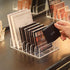 Vowcarol Acrylic Eyeshadow Palette Organizer, 7-Section Divided Makeup Holder - Clear 2 Pack