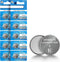 volkate CR1620 3V Lithium Battery, 10 Count Pack CR 1620 3 Volt Button