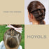 HOYOLS Assorted Size Small Rubber Bands, Black Elastics Hair Ties for Kids (600pcs)