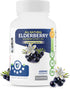 All Natural Elderberry Supplement - 1200mg Extra Strength Capsules for Immune Health, Made in USA