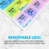 Weekly Pill Organizer - (Pack of 2) 21 Day Pill Planners for Vitamins & Medication