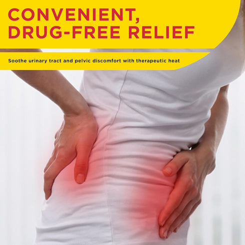 Uricalm 12 3 Count Personal Heat Patch, Soothes Discomfort in Urinary Tract and Pelvic Areas, Up to Hours of Warmth