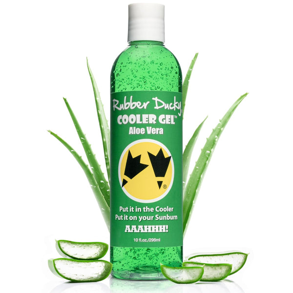 Rubber Ducky Cooler Gel - Sunburn Relief, Soothing Aloe Vera Gel with Vitamin E & Tea Tree Oil, 10oz