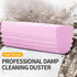 Damp Clean Duster Sponge,4pack Magic Sponge Eraser,Reusable Damp Dusting Sponge Household Cleaning for Blinds, Glass, Baseboards,Radiators,Window Track Grooves(Pink)