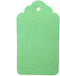 LWR CRAFTS 100 Hang Tags Scalloped Top Rectangle with Jute Twines - 2 3/4" x 1 9/16", Green