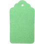 LWR CRAFTS 100 Hang Tags Scalloped Top Rectangle with Jute Twines - 2 3/4" x 1 9/16", Green
