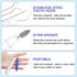 5 Pieces Dental Tools, Travel Dental Pick Metal Tooth Scraper, Professional Stainless Steel Teeth Cleaning Tools