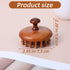 Sibba Wooden Scalp Massager Bamboo Brush Hair Massager Brush for Hair Growth Head Gua Sha Brushes, Portable Head