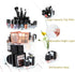 SUNFICON 360 Rotation Makeup Organizer, Crystal Clear Acrylic Cosmetic Storage Holder for Bathroom and Vanity