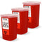 Oakridge Products 1 Quart Sharps Container for Home Use and Professional, Biohazard Needle and Syringe Disposal, 3-Pack