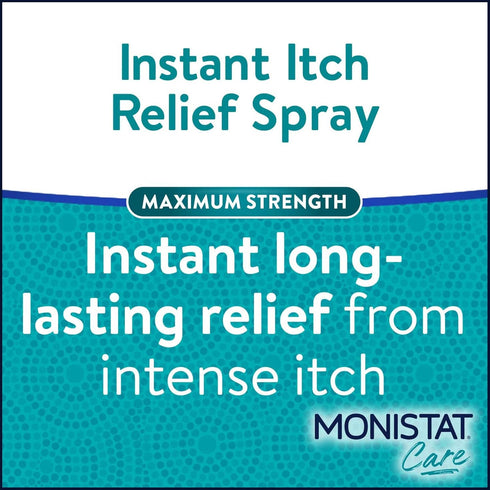 Monistat Instant Itch Relief Spray for Women, Maximum Strength Feminine Care, 2 oz