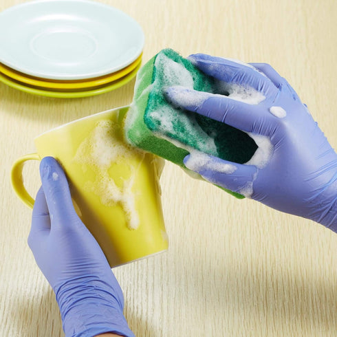 Kids Disposable Nitrile Gloves: Latex Free, Powder Free for Crafting, Painting, Cooking, Cleaning - 100 PCS