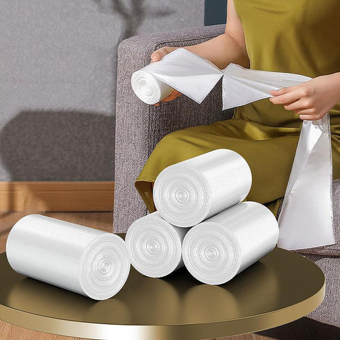 4 Gallon Small Trash Bags, 220 Count, Clear Waste Basket Trash Bags for Bathroom Kitchen Bedroom