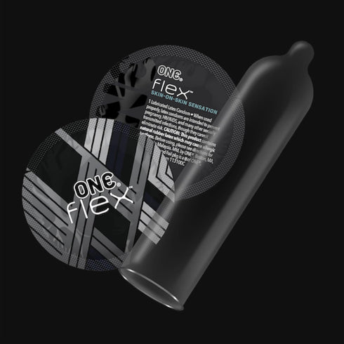 Non-GMO36 Count ONE Flex Condoms Next Generation Condoms Enhanced with Graphene, The World's Thinnest & Strongest