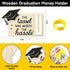 MotiMind 12 Set 2026 12 2026 Graduation Money Holder for Cash Graduation Gifts with Ribbons Wooden Grad Money Holder