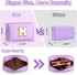 Personalized Birthday Gifts for Women, Preppy Patch Makeup Bag, Travel Organizer, Purple L