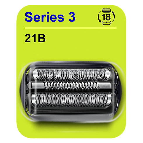 Series 3 Replacement Head for Braun Electric Shaver -21B-, Compatible with Braun Razors 300s, 310s, 3010BT