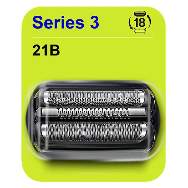 Series 3 Replacement Head for Braun Electric Shaver -21B-, Compatible with Braun Razors 300s, 310s, 3010BT