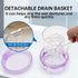 Leakproof Denture Case, Purple Denture Soaking Cup, False Teeth Container, Dental Bath Holder Storage Box for Traveling