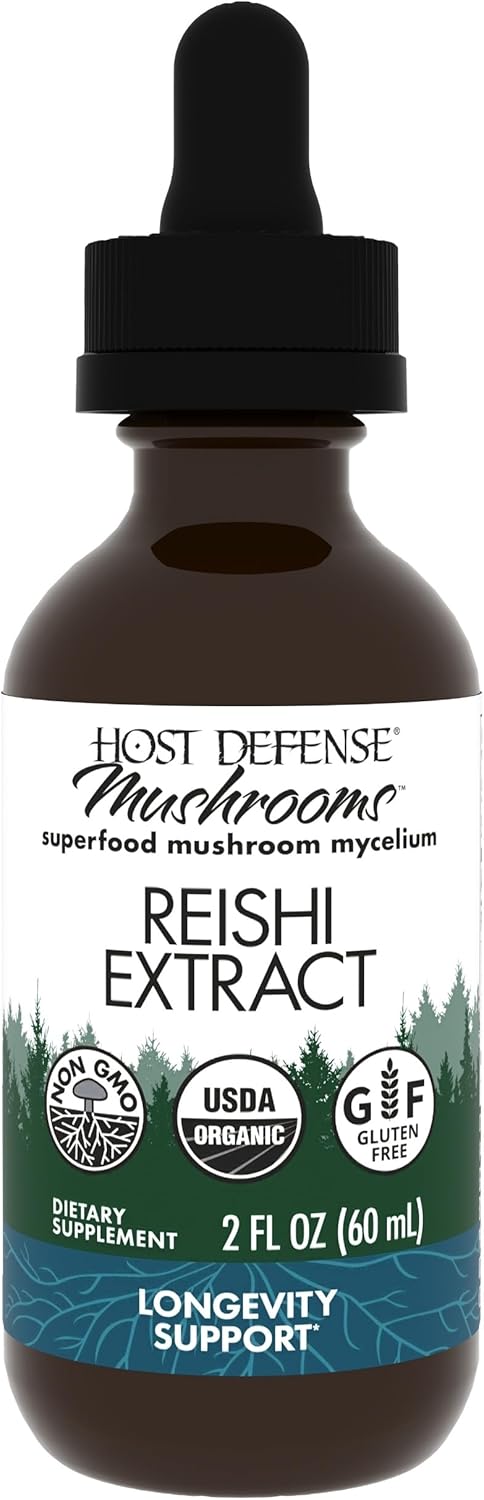 Host Defense Reishi Extract - Heart & Immune Health Support Supplement -