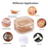 Denture Bath Box, Three-Layer Retainer Case for Mouth Guards, Non Full Denture Cup, Orange
