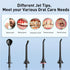 COSLUS Water Dental Flosser Pick for Teeth, 4 Modes Cordless Portable 300ML Water Teeth Cleaner, IPX7 Waterproof